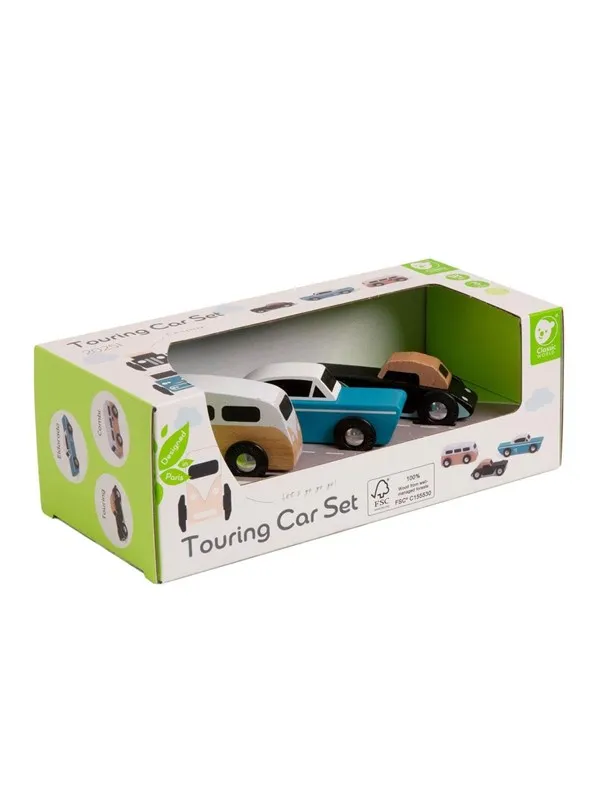 Classic World Wooden Tour Cars Set 3 pcs.