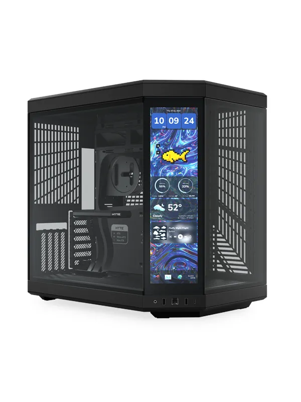 HYTE Y70 Touch Infinite - Pitch Black - Kabinett - Miditower - Svart