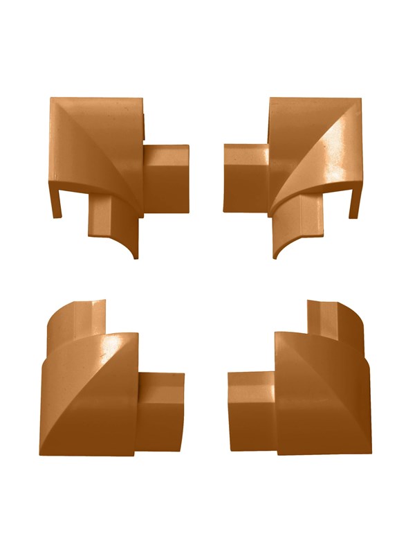 D-LINE Splitter Contact Square Circular 4 parts (oak)