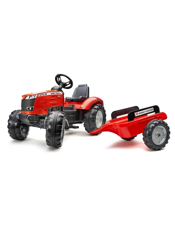 Falk Tractor with trailer Massey Ferguson