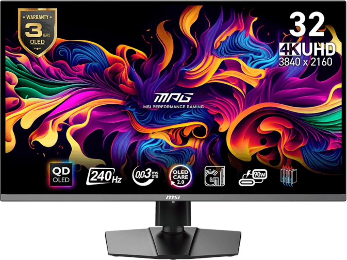 31.5" MSI MPG 321URX QD-OLED - 3840x2160 (4K) - 240Hz - QD-OLED