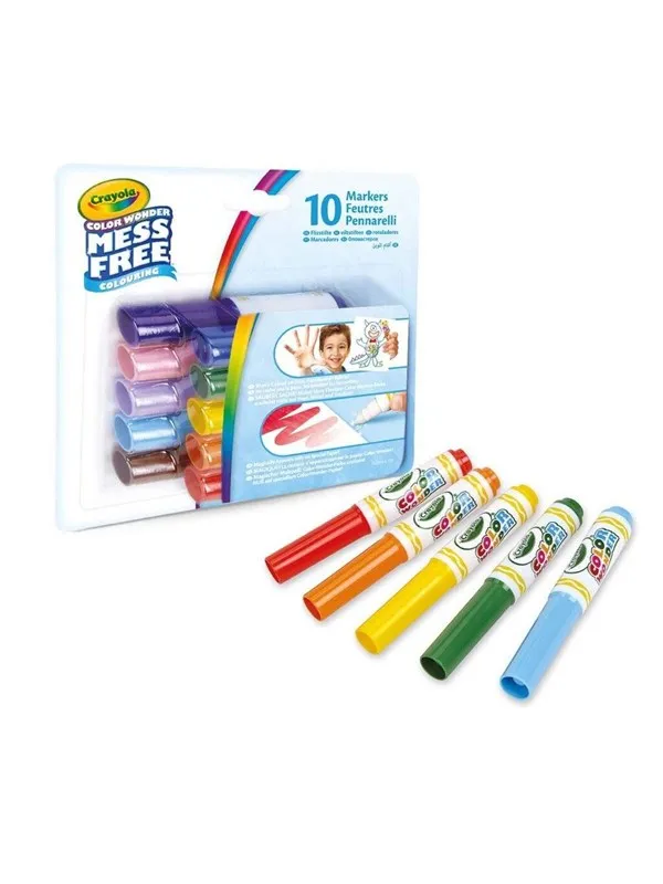 Crayola Color Wonder Classic Mini Markers 10 Pcs