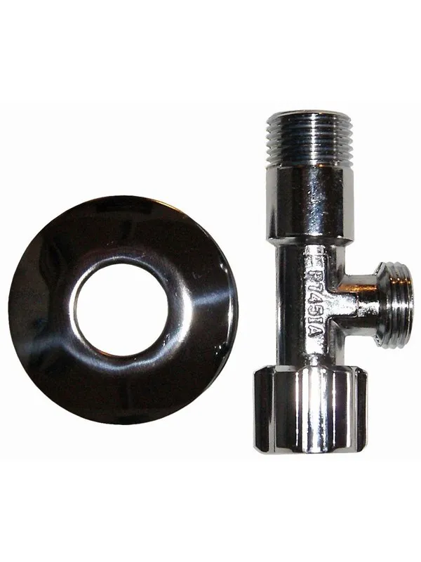 Megatherm Unite stop valve 12 x 38 with 77 mm rosette short version