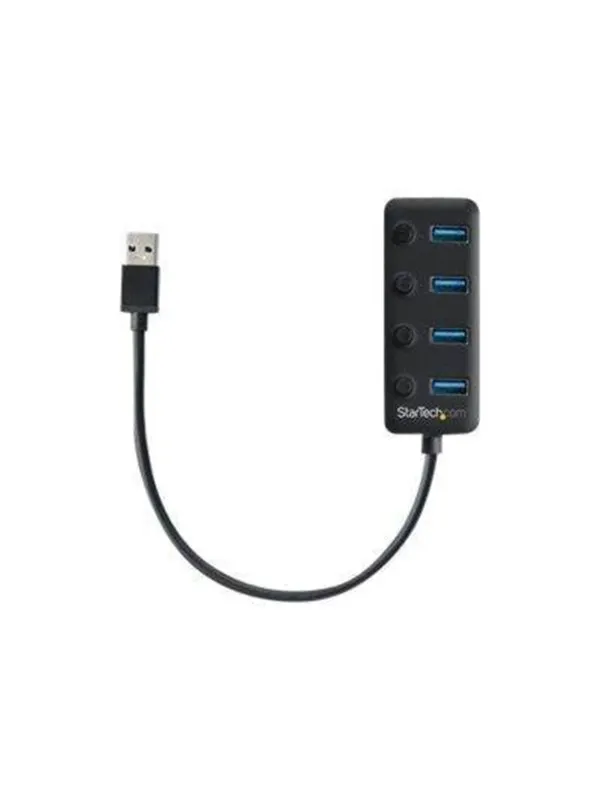 StarTech.com USB 3.0 Hub 4-port USB-hub - USB 3.0 - 4 porter - Svart