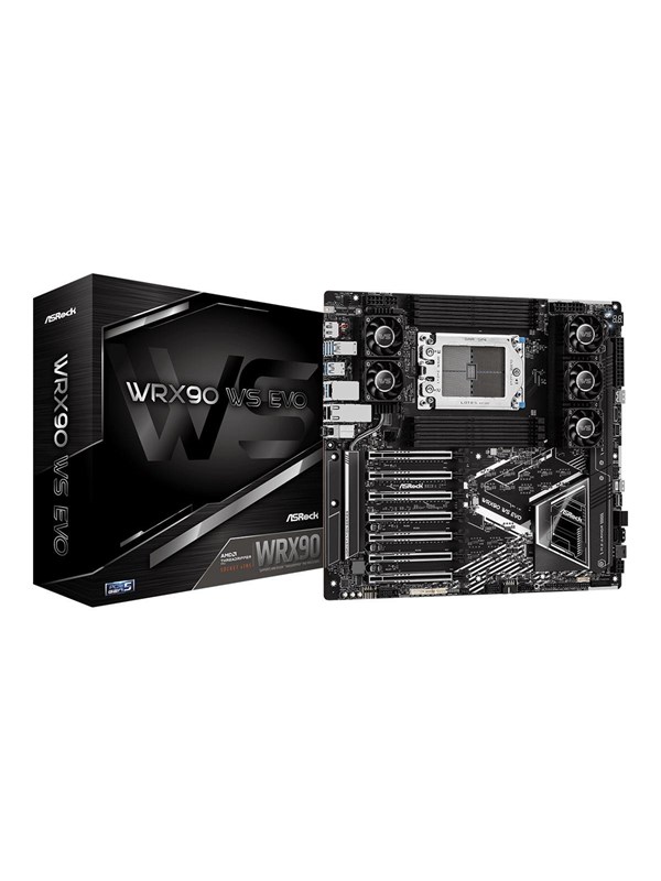ASRock WRX90 WS EVO Hovedkort - AMD WRX90 - AMD sTR5 socket - DDR5 RAM - Extended ATX