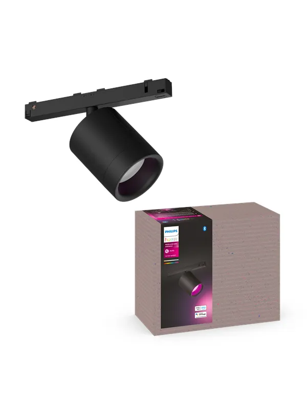 Philips Hue Perifo Cylinder Spotlight - Black