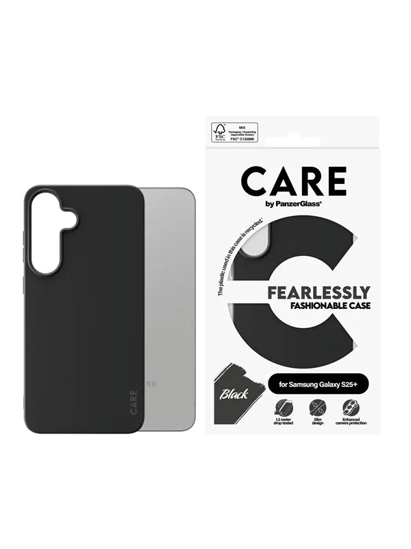 CARE by PanzerGlass Fashionable Case Black Samsung Galaxy S25+