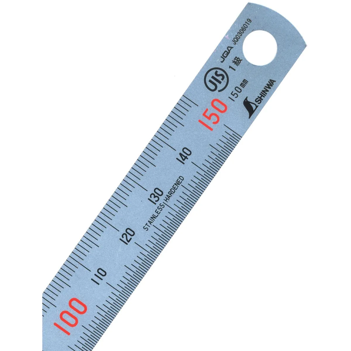 Shinwa stållinjal 150 x 15 mm x 0,5 mm H101A