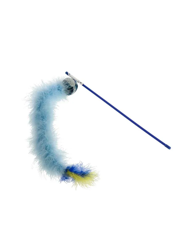 Dogman Toy Cat Teaser Fuzzy Blue