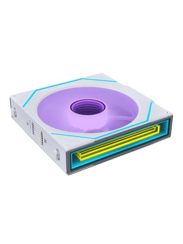 Lian Li SL-INFINITY Wireless Reverse 140 White - Kabinettvifte - 140mm - Hvit med RGB-lys