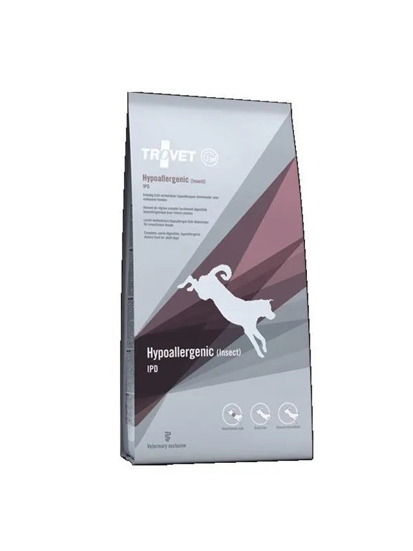 TROVET Hipoallergenic Insect IPD - dry dog food - 3kg