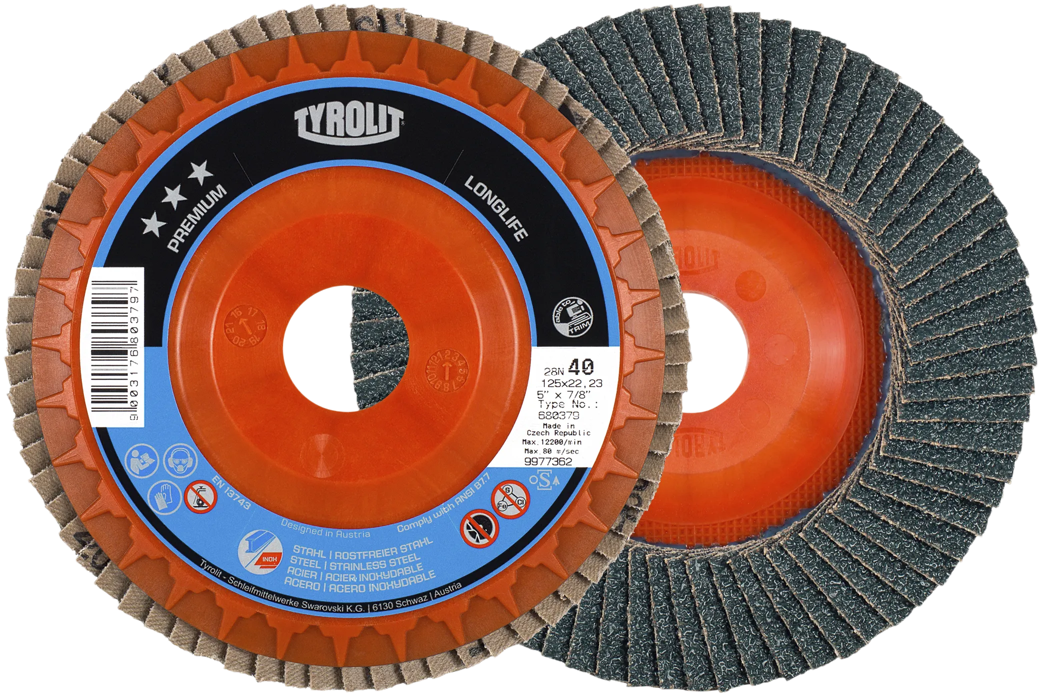 Lamellskive Premium 28SLN ø125 ZA120Q-B