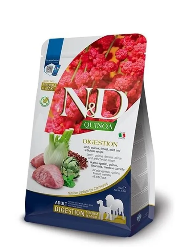 Farmina N&D Quinoa Digestion Adult Medium Maxi Lamb dry dog food - 7 kg.