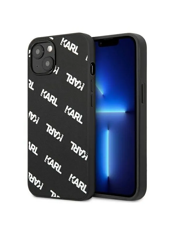 Karl Lagerfeld Allover Case for iPhone 13 mini - Black
