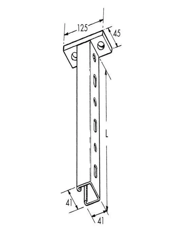 Legrand P41s500hdg strut pendant 500 hdg