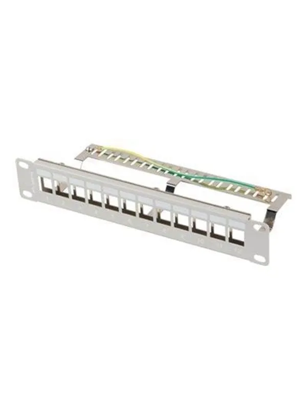 Lanberg PPKS-9212-S - 1U - 12-Port Patch Panel