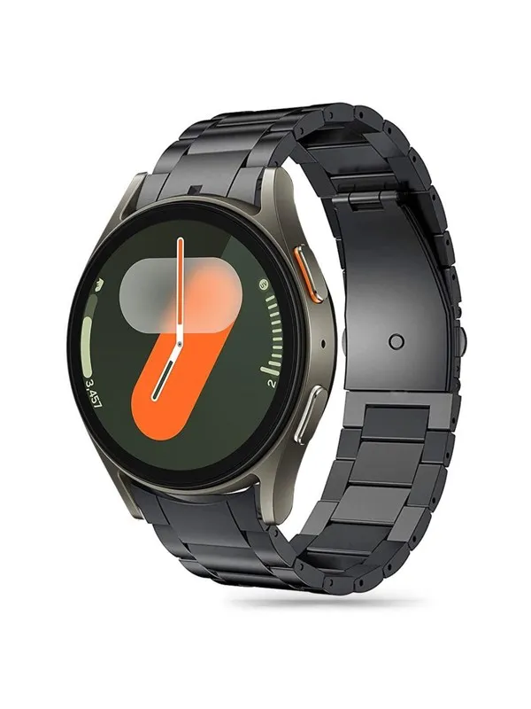 Tech-Protect Stainless Strap for Samsung Galaxy Watch 4 / 5 / 5 Pro / 6 / 7 / FE - Black