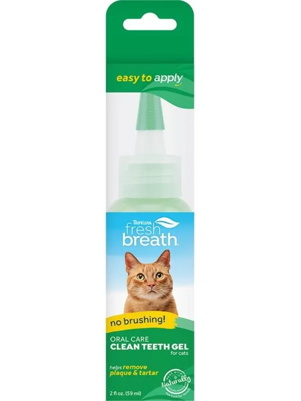 Tropiclean Fresh Breath Clean Teeth Oral Care Gel for Cats 59ml