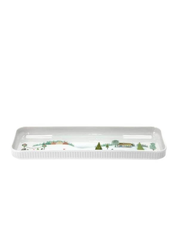 Pillivuyt Dish rectangular Winter 36 x 12 cm White Ovenproof porcelain