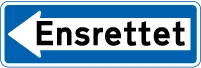 Vegskilt - Enveiskjørt Venstre E19.1, EG 3 RF, 33x100cm, 1-sidig