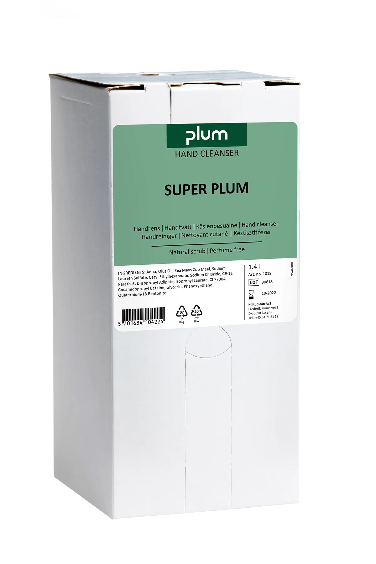 Håndrens Plum Super, 1,4 l bag in box til Multi-Plum