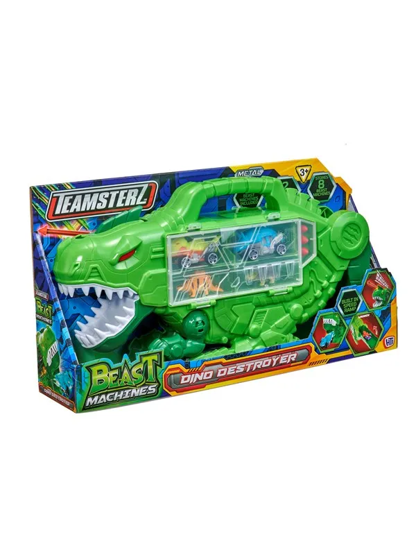 Teamsterz Beast Machines Dino Destroyer and toy ca