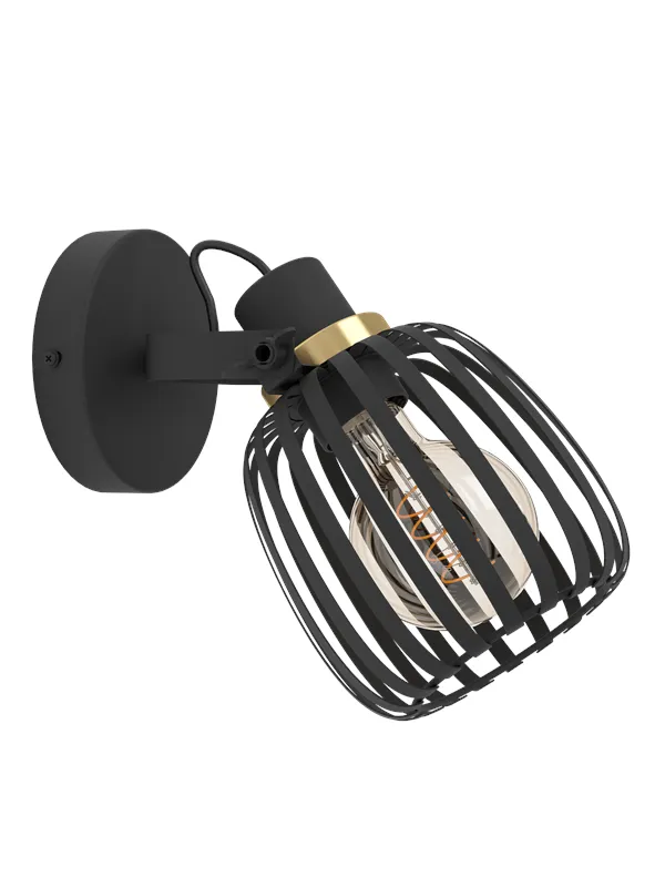 EGLO GIRONA spot black/brushed brass