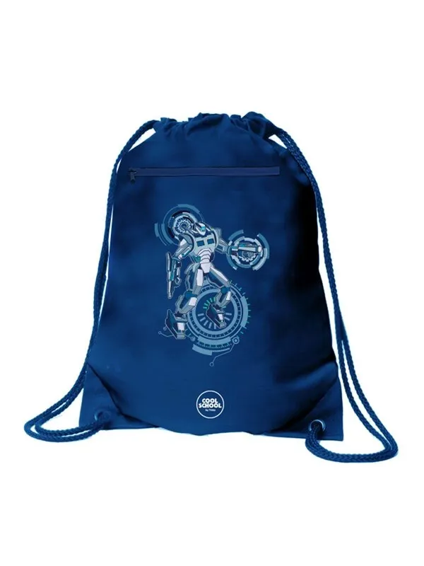 Tinka GYMBAG 34X45CM CYBER ROBOT  COOL SCHOOL