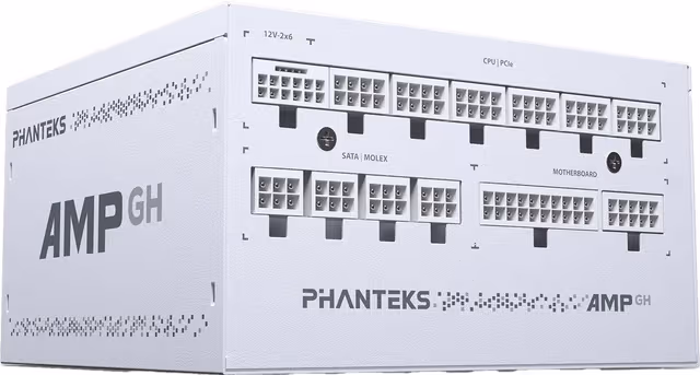 Phanteks AMP GH 1000W strømforsyningsenhet (hvit)