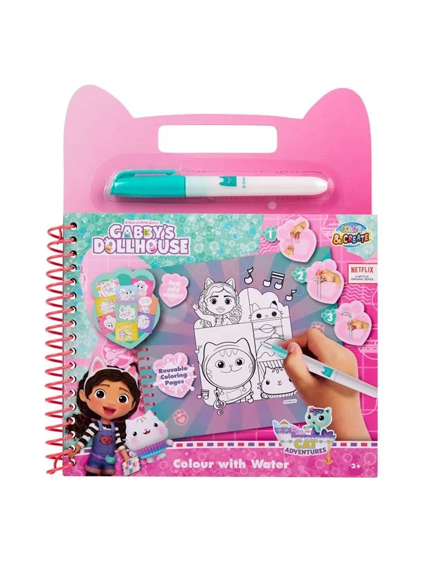 Canenco Gabby's Dollhouse Watercolor Book