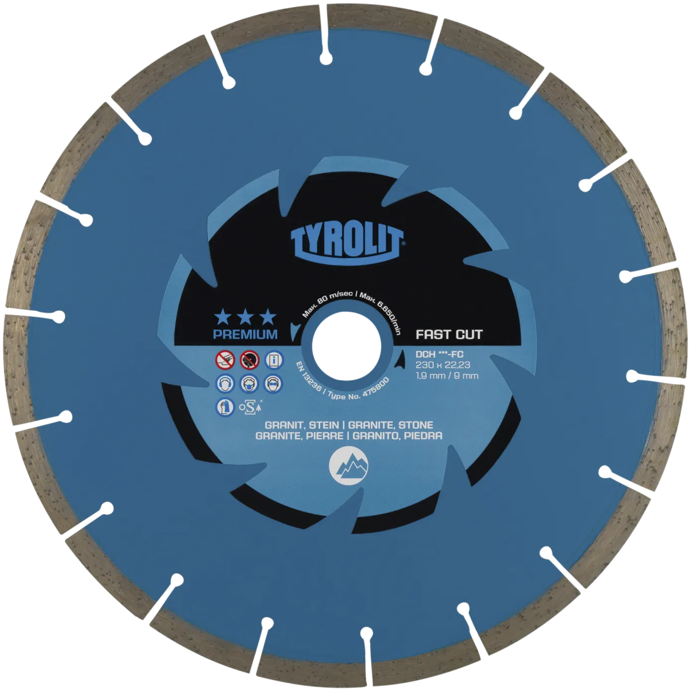 Diamantskive Premium DCH C3 ø125×1,2×22,23 FC