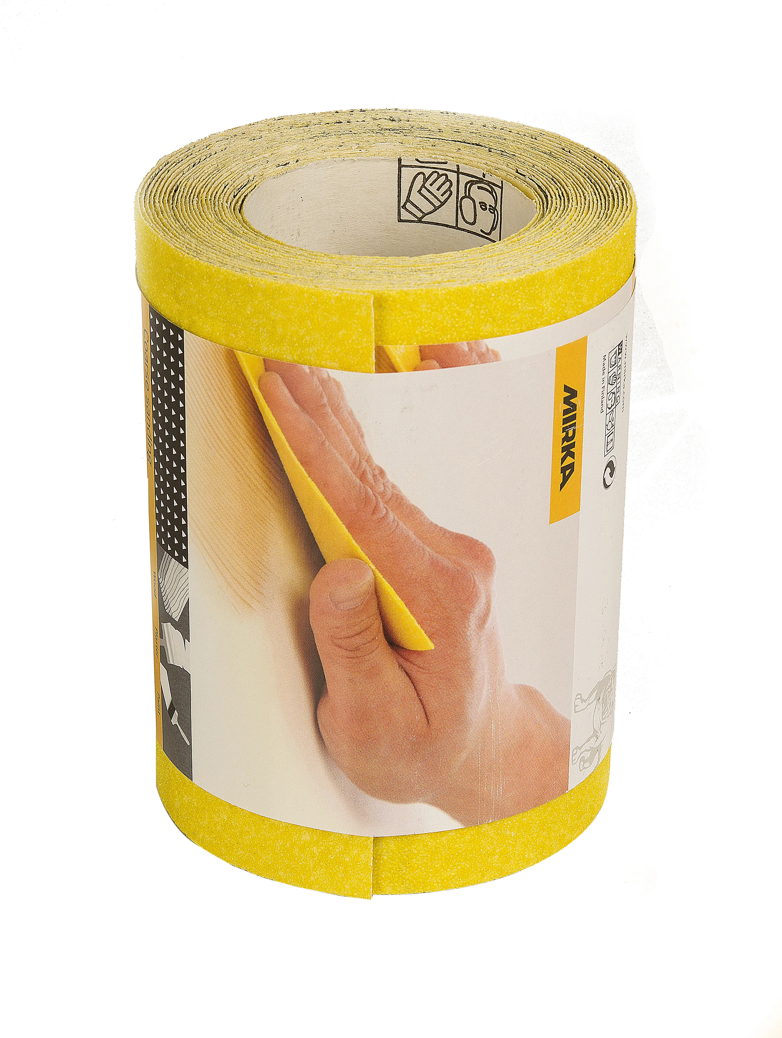 Mirka Abrasive Yellow Basic, 115 mm x 5 m sliprull, p180