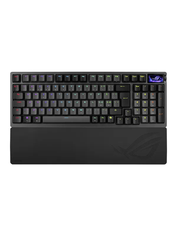 ASUS ROG Azoth 96 HE - Gamingtastatur - Nordisk - Svart