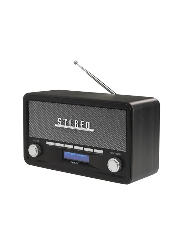 DENVER DAB-18DARKGREY - DAB portable radio - Bluetooth - DAB/DAB+/FM - Stereo - Grå