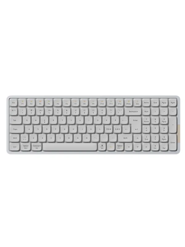 Lofree FLOW 100 - Linear Kailh Ghost - Tastatur - Europa - Hvit