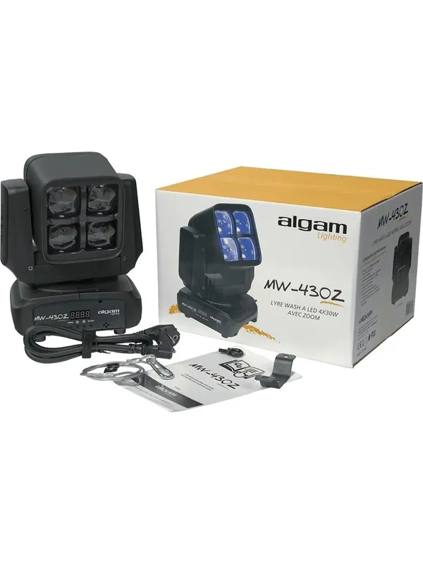 Algam Lighting 4 x Osram 30W RGBW LED-er + zoom