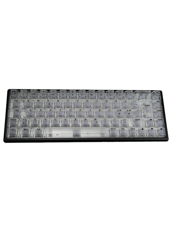 Arbiter Polar 65 HE - Phantom Clear - Gamingtastatur - Uten numpad - Nordisk - Svart