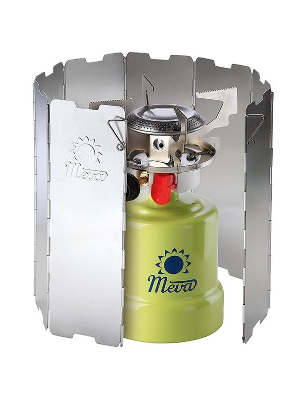 Meva Wind Shield for Tourist Stove Burner - Silver
