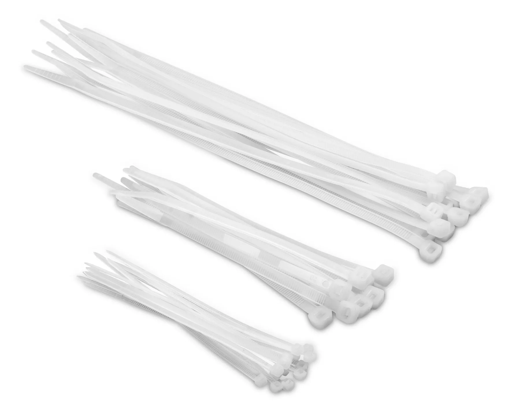 Kabelstrips hvit 2,5 x 90 mm - 100 stk.