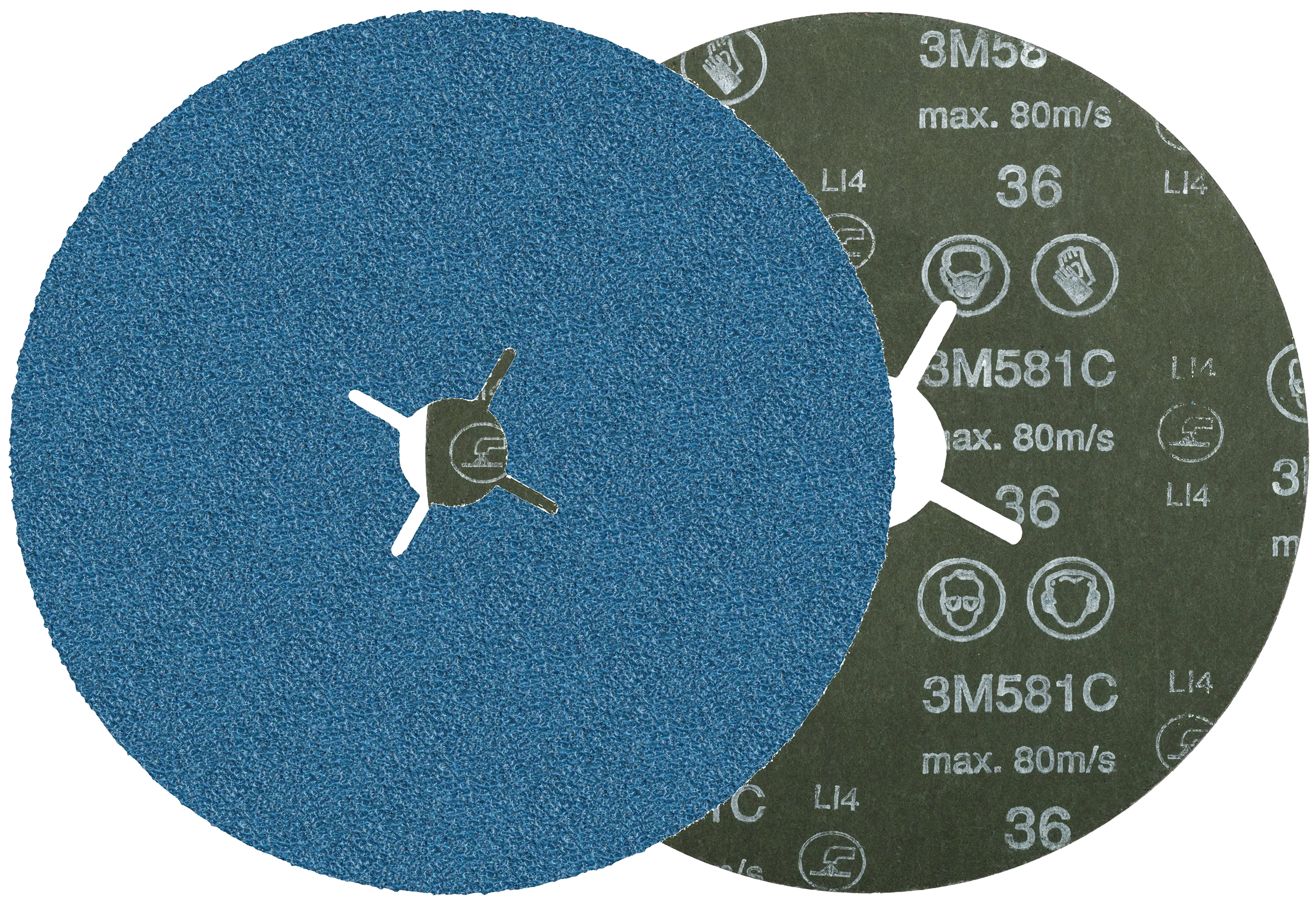 Fiberrondell 581C m/spalter P120 125mm