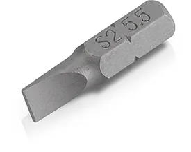 Bits rettskåret 5,5 mm x 0,8 mm - 2 stk.