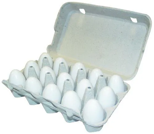Eggebrett papir med lokk for 15 egg