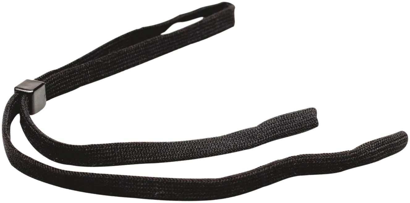 Stropp til vernebrille, nylon, sort, justerbar