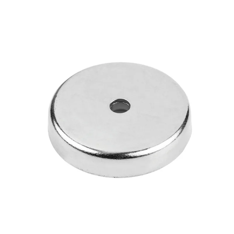 Ferritt pottemagnet Ø25 mm Ø5,5 mm hull (35N)