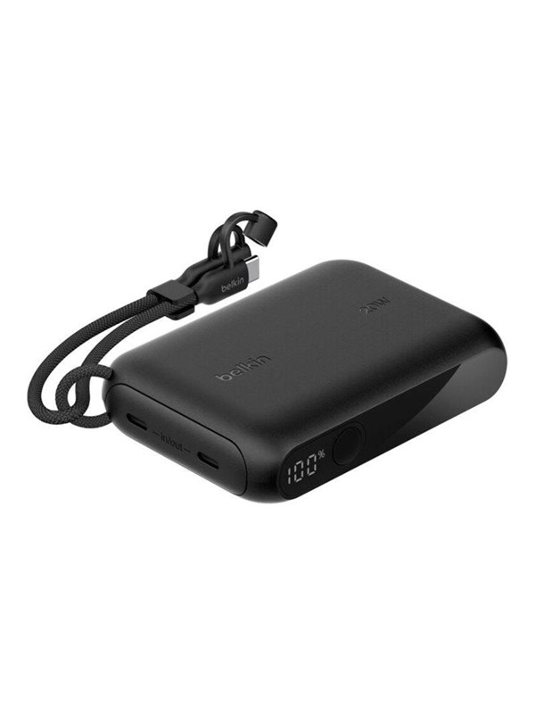 Belkin 10k PD20W Power Bank with Display Nødlader - Svart - 10000 mAh