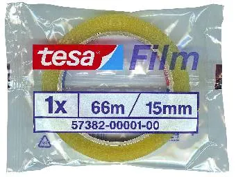 tesa film tape Standard 66m x 15mm Transparent