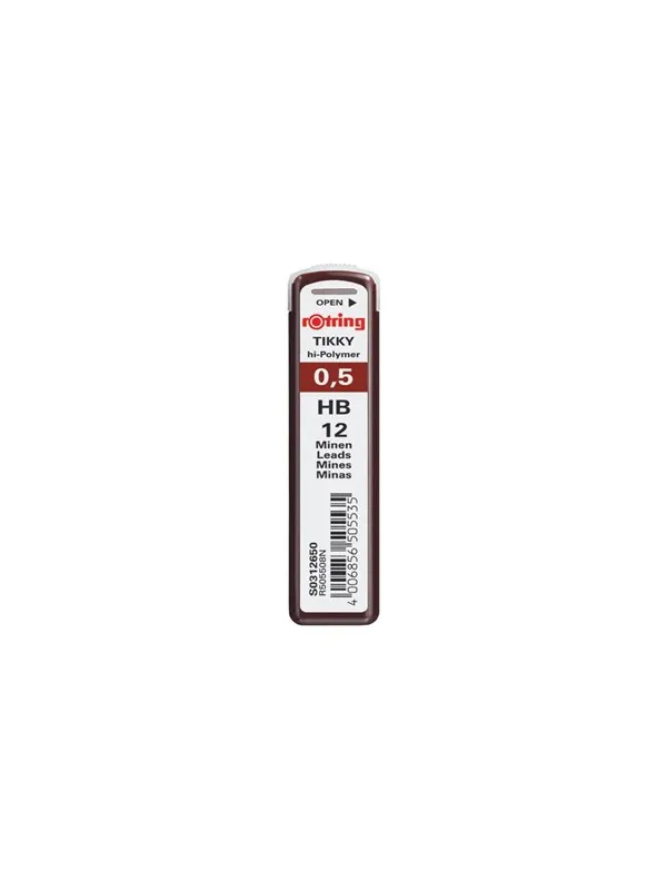 Rotring Lead Refills | 0.5 mm | B hardness | 12 leads