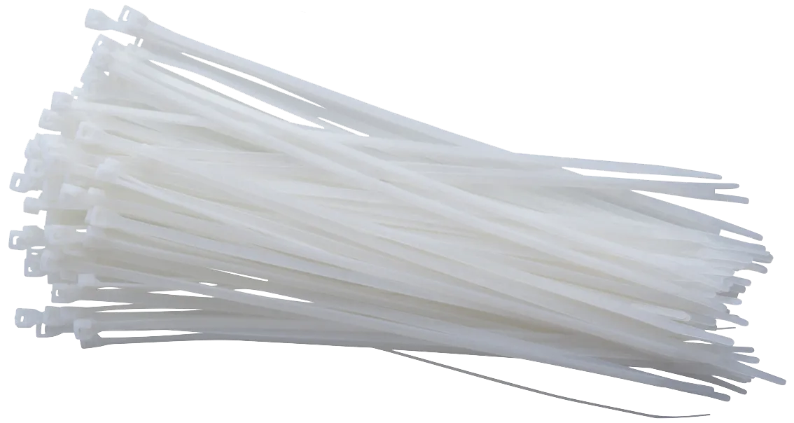 NKT kabelstrips hvit polyamid 6.6 2,5×98, 100stk