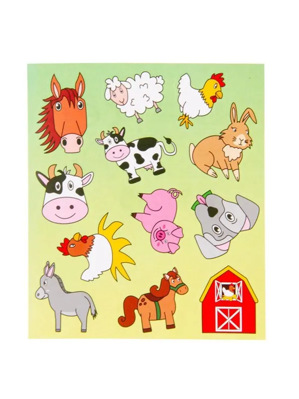 LG-Imports Sticker sheet of farm animals