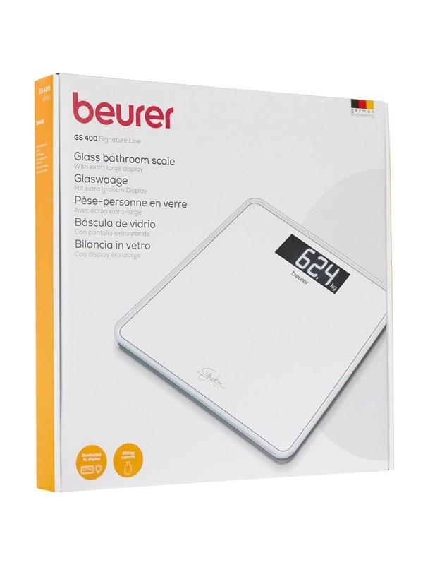 Beurer Badevekt - GS 400 Bathroom Scale Glass ( White )